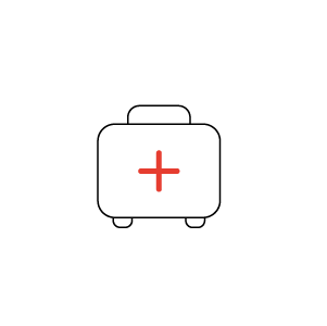 Medical kit icon