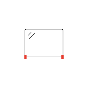 Plexiglas board icon